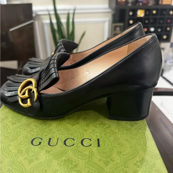 Gucci Marmont Black loafers size 36 - Picture 2 of 7